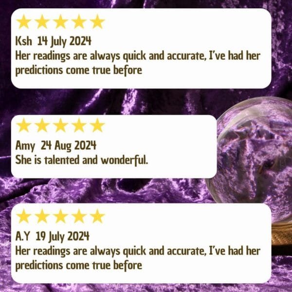 reviews from real customers who have had tarot readings with psychic rohini