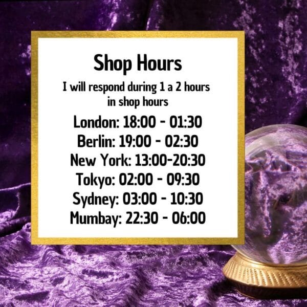 tarot store opening hours